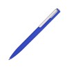 Купить Ручка шариковая пластиковая Bon с покрытием soft touch, синий с нанесением логотипа