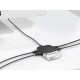Купить USB хаб Mini iLO Hub, черный с нанесением логотипа