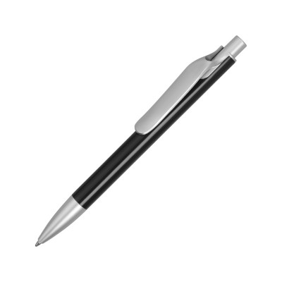 Купить Ручка металлическая шариковая Large, черный/серебристый с нанесением
