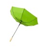 Купить 23-дюймовый автоматический зонт Alina из переработанного ПЭТ-пластика, лайм с нанесением логотипа