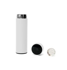 Термос FAMILY MARK LED, soft touch (Белый)