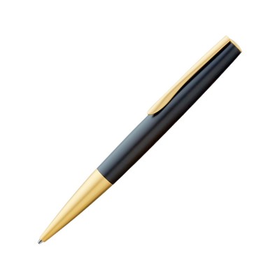 Купить Ручка шариковая металлическая ELEGANCE GO, черный/золотистый с нанесением
