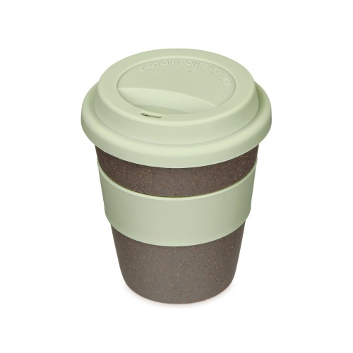 Купить Стакан с силиконовой крышкой Cafe, olive с нанесением логотипа Купить Стакан с силиконовой крышкой Cafe, olive с нанесением логотипа