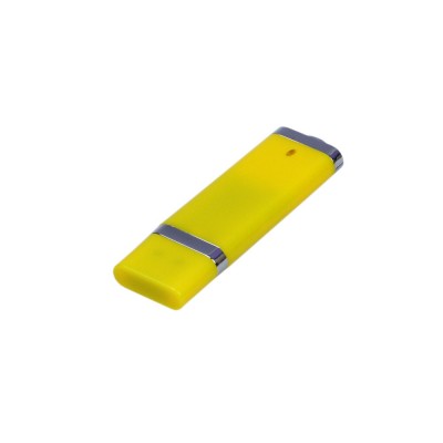 Купить USB-флешка промо на 32 Гб прямоугольной классической формы, желтый с нанесением