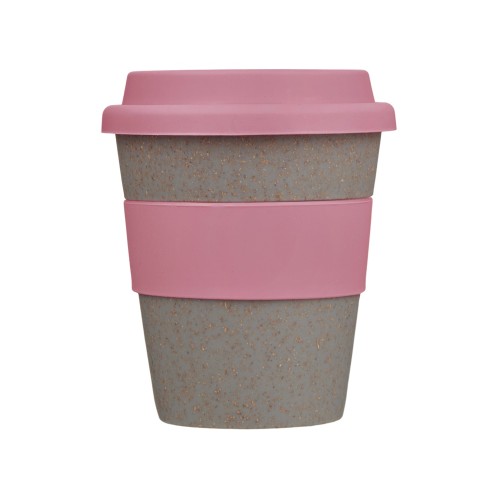Купить Стакан с силиконовой крышкой Cafe, dust pink с нанесением логотипа