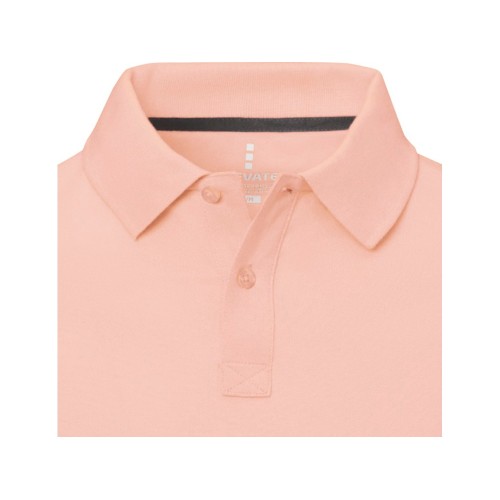 Купить Calgary мужская футболка-поло с коротким рукавом, pale blush pink с нанесением логотипа