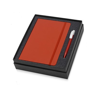 Купить Подарочный набор Uma Vision с ручкой и блокнотом А5, красный с нанесением