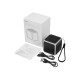 Купить Портативная колонка Cube с подсветкой, черный с нанесением логотипа