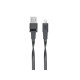 Купить Кабель Lightning MFi 1.2м BK12, черный с нанесением логотипа