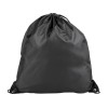 Купить Рюкзак со шнурком Oriole из переработанного ПЭТ, черный с нанесением логотипа