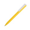 Купить Ручка пластиковая шариковая Fillip, желтый/белый с нанесением логотипа