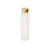Купить Стеклянная бутылка с бамбуковой крышкой Foggy, 600мл, белый с нанесением логотипа
