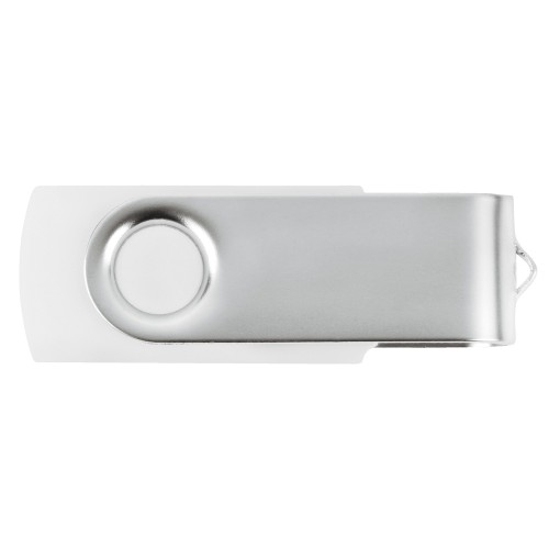 Купить Флеш-карта USB 2.0 16 Gb Квебек, белый с нанесением логотипа