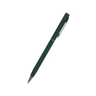 Купить Ручка Palermo шариковая автоматическая, зеленый металлический корпус, 0,7 мм, синяя с нанесением