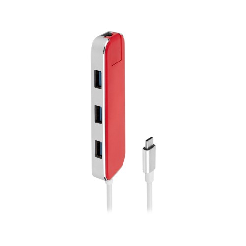Купить Хаб USB Rombica Type-C Chronos Red с нанесением логотипа