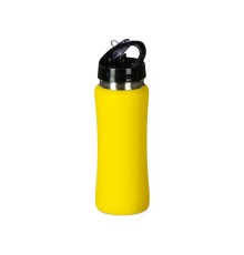 Бутылка для воды Bottle C1, сталь, soft touch, 600 мл, желтый