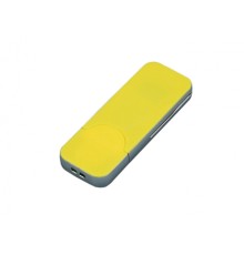 USB-флешка на 64 ГБ в стиле I-phone, прямоугольнй формы, желтый