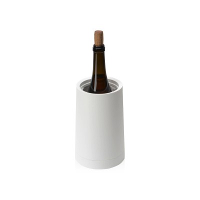 Купить Охладитель Cooler Pot 2.0 для бутылки цельный, белый с нанесением логотипа
