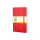 Купить Записная книжка Moleskine Classic (в клетку) в твердой обложке, Large (13х21см), красный с нанесением логотипа