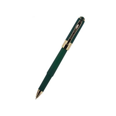Купить Ручка пластиковая шариковая Monaco, 0,5мм, синие чернила, зеленый с нанесением