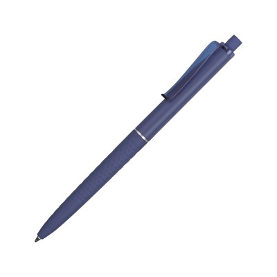 Купить Ручка пластиковая soft-touch шариковая Plane, синий с нанесением логотипа