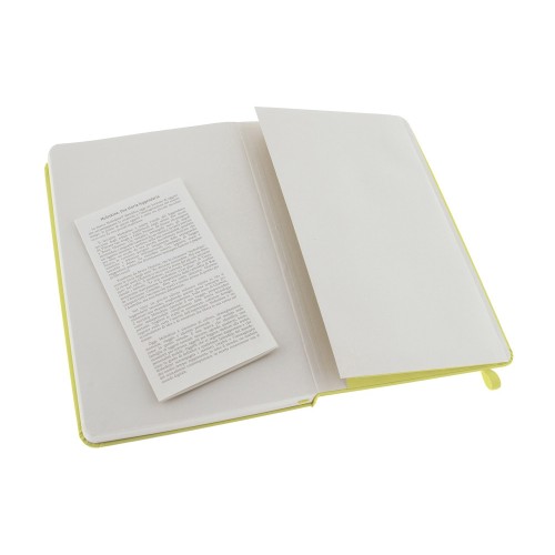 Купить Записная книжка Moleskine Classic (в линейку) в твердой обложке, Large (13х21см), цитрусовый с нанесением логотипа