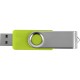 Купить Флеш-карта USB 2.0 32 Gb Квебек, зеленое яблоко с нанесением логотипа