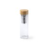 Купить Бутылка SAOKO из боросиликатного стекла 420 мл, прозрачный/натуральный с нанесением логотипа