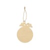 Купить Подвеска деревянная Новогодний шар с нанесением логотипа