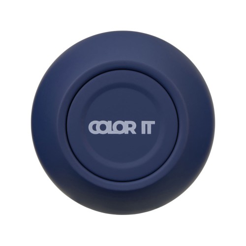 Купить Термокружка Vacuum mug C1, soft touch, 370мл, темно-синий с нанесением логотипа