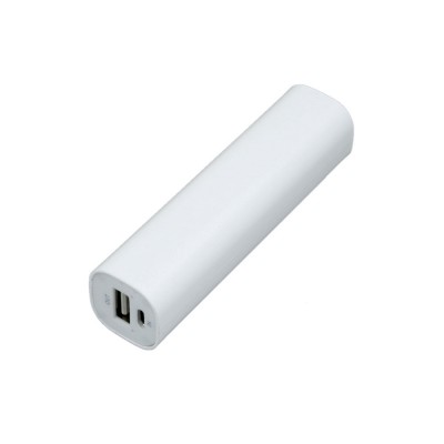 Купить PB030 Универсальное зарядное устройство power bank  прямоугольной формы. 2600MAH. Белый с нанесением логотипа