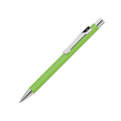 Купить Ручка шариковая металлическая Straight SI, зеленое яблоко с нанесением