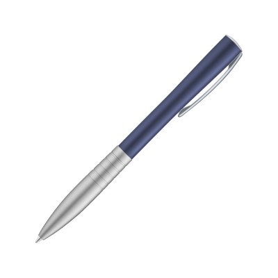 Купить Ручка шариковая металлическая RAISE, темно-синий/серый с нанесением