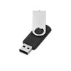 Купить Флеш-карта USB 2.0 8 Gb Квебек, черный с нанесением логотипа