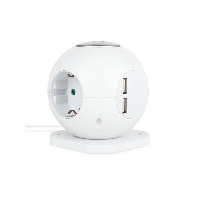 Купить Сетевой фильтр Rombica NEO SPHERUM White с нанесением