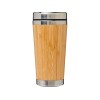 Купить Стакан Bambus с бамбуковой наружной отделкой 450 мл, коричневый с нанесением логотипа