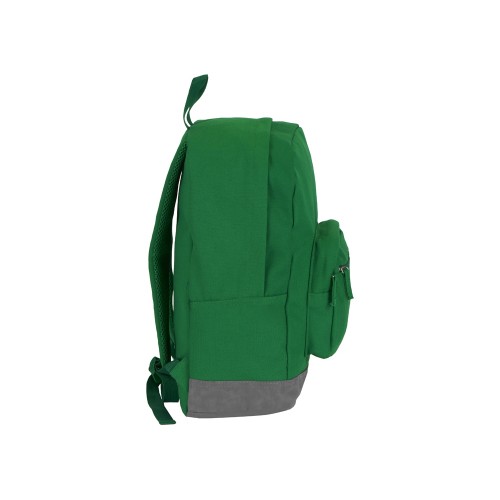 Купить Рюкзак Shammy с эко-замшей для ноутбука 15, зеленый с нанесением логотипа