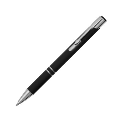 Ручка металлическая шариковая C1 софт-тач, черный