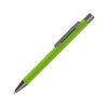 Купить Ручка шариковая UMA STRAIGHT GUM soft-touch, с зеркальной гравировкой, зеленое яблоко с нанесением логотипа