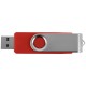 Купить USB/micro USB-флешка 2.0 на 16 Гб Квебек OTG, красный с нанесением логотипа