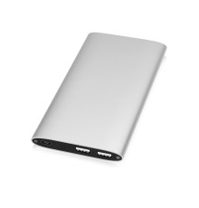 Портативное зарядное устройство Джет с 2-мя USB-портами, 8000 mAh, серебристый