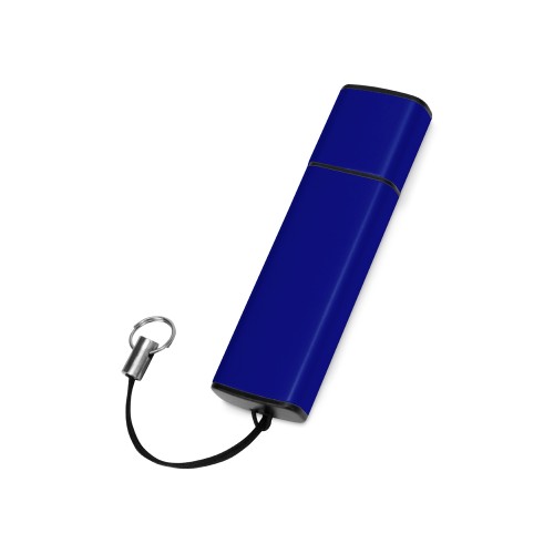 Купить Флеш-карта USB 2.0 16 Gb металлическая с колпачком Borgir, темно-синий с нанесением логотипа