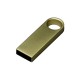 Купить USB 2.0-флешка на 4 Гб с мини чипом и круглым отверстием, золотистый с нанесением логотипа
