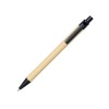 Купить Шариковая ручка Berk из переработанного картона и кукурузного пластика, натуральный/черный с нанесением логотипа