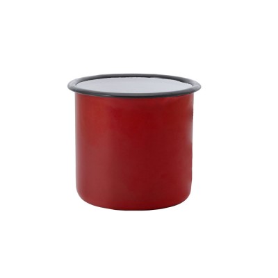 Купить Кружка металлическая ANON, 380 мл, красный с нанесением логотипа