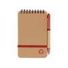 Купить Набор канцелярский с блокнотом и ручкой Masai, красный с нанесением логотипа