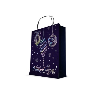 Купить Подарочный пакет С Новым годом! с нанесением логотипа