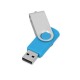 Купить Флеш-карта USB 2.0 8 Gb Квебек, голубой с нанесением логотипа