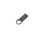 Купить USB-флешка на 64 ГБ с мини чипом, компактный дизайн с большим круглым отверстием., серебро с нанесением логотипа