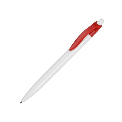 Купить Ручка шариковая Какаду, белый/красный с нанесением